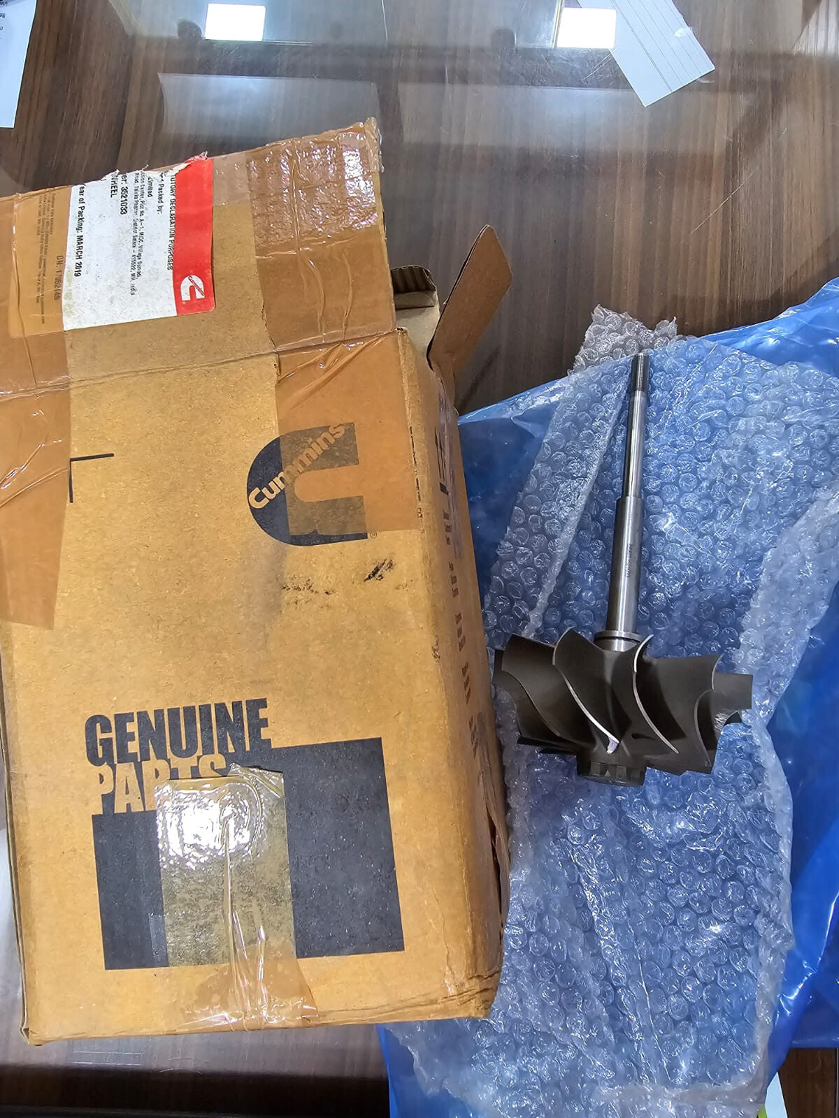 Cummins Turbo Rotor Wheel Shaft; P/N: 3521033