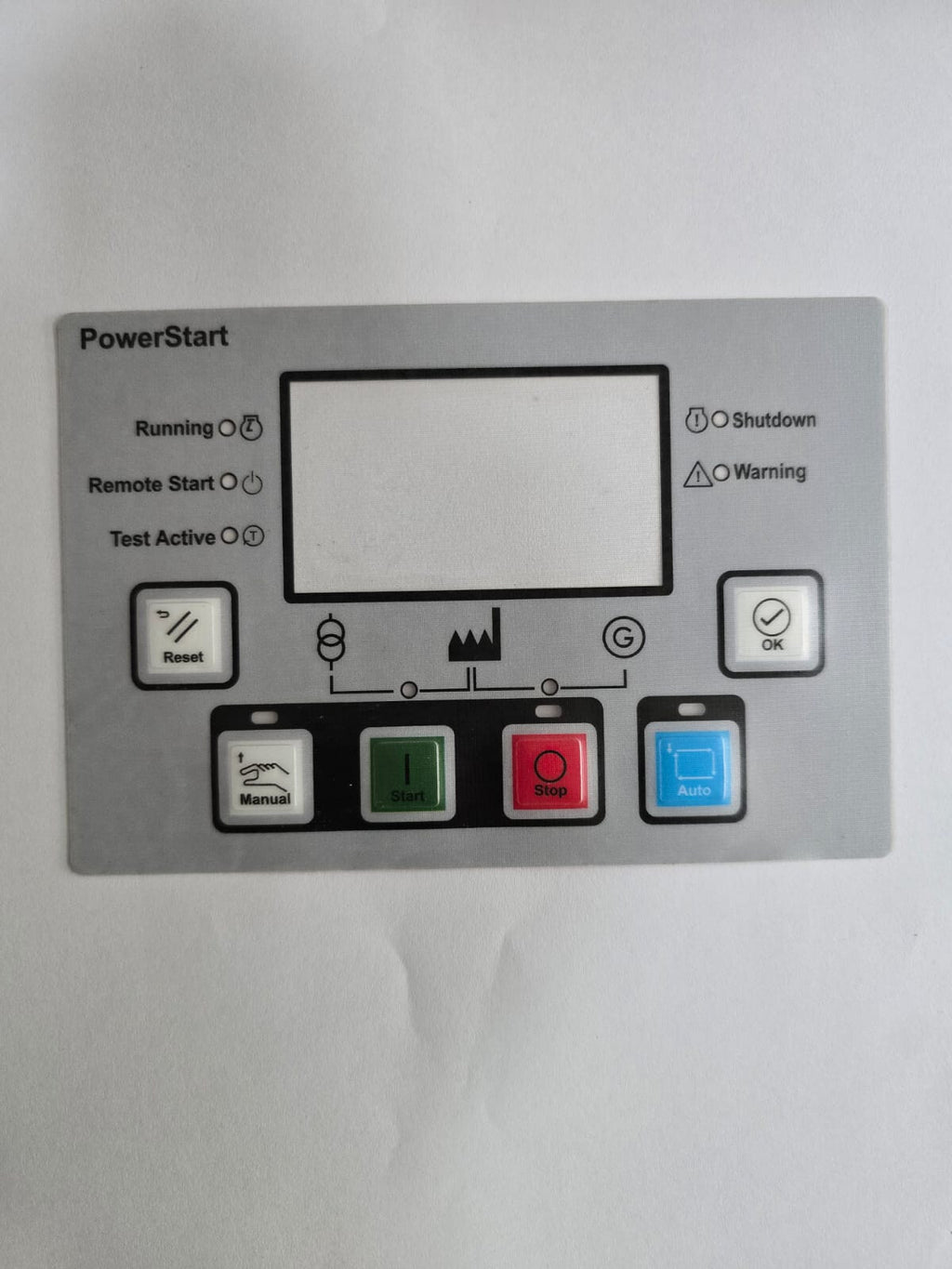Cummins PS0600 Membrane Sticker; for PS0600, PS0602 Cummins Display (A054G527)