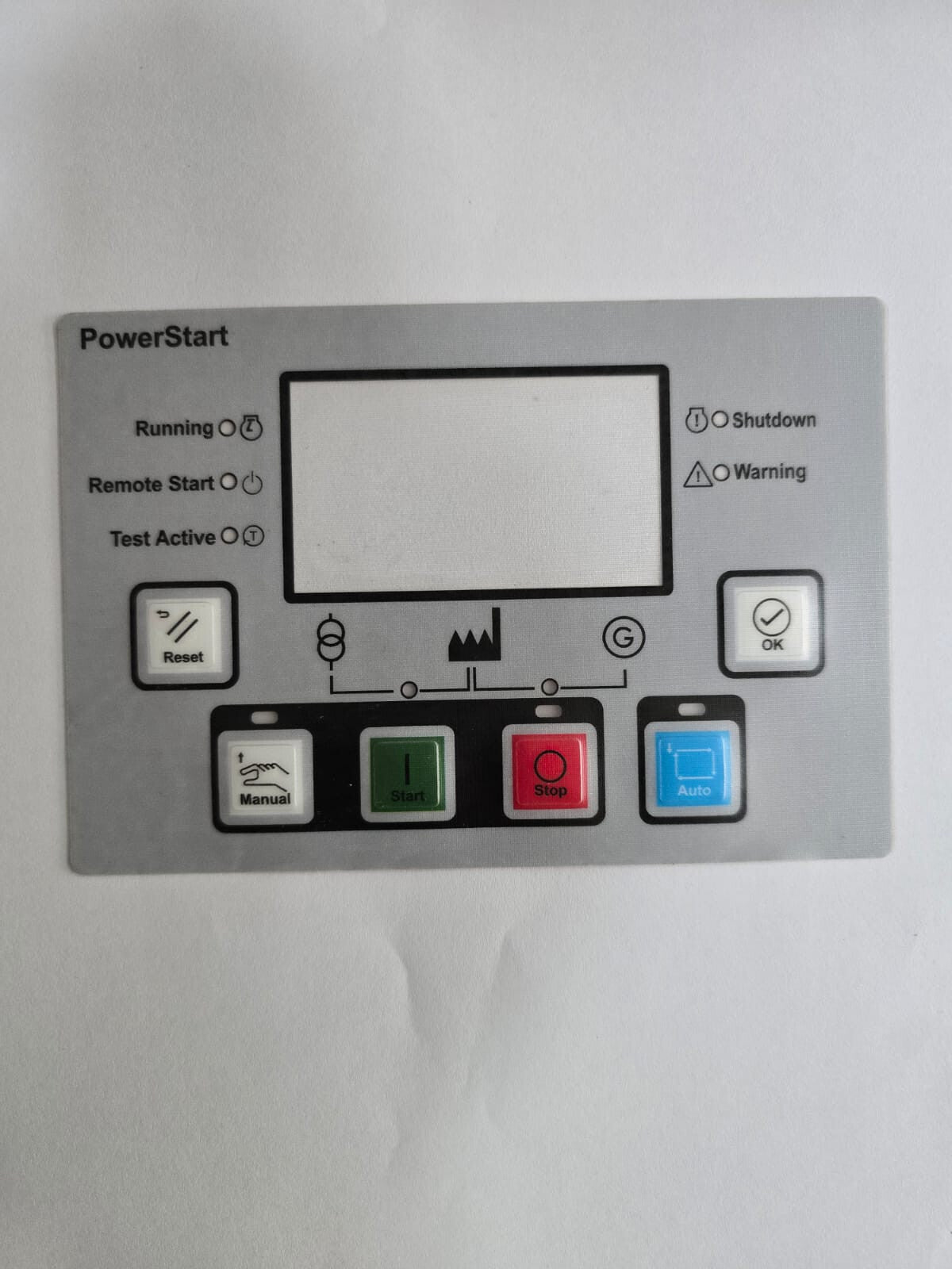 Cummins PS0600 Membrane Sticker; for PS0600, PS0602 Cummins Display (A054G527)