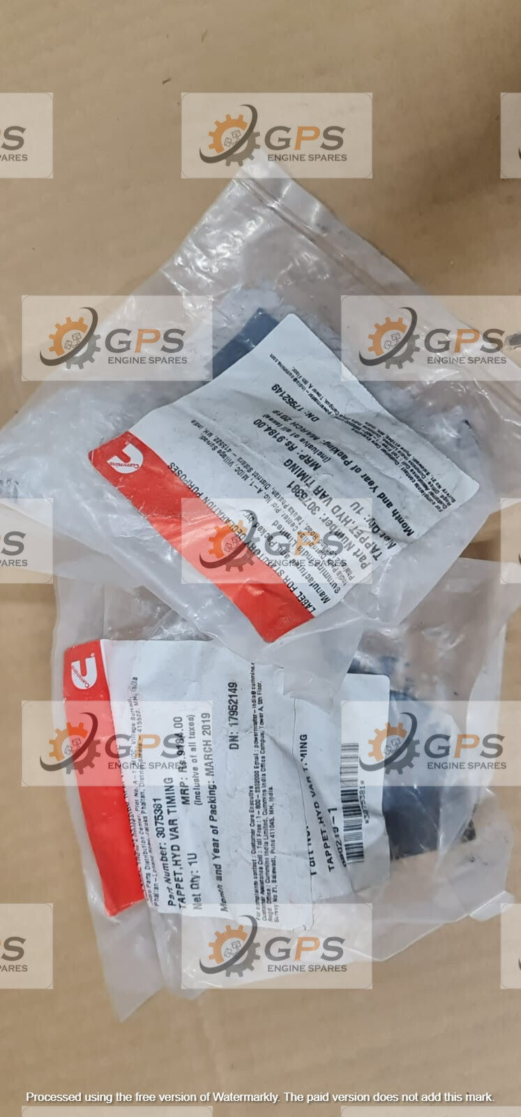 Cummins Tappet, Hyd Var Timing; Part Number: 3075381
