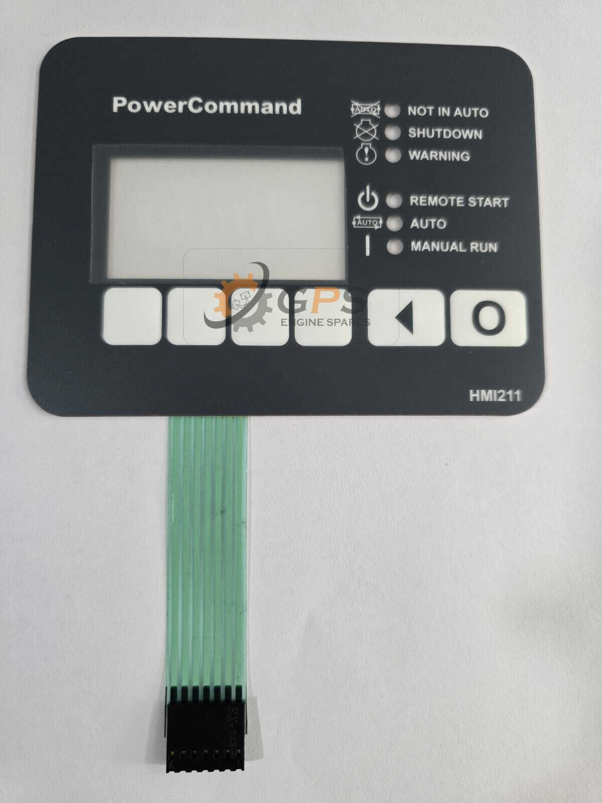 Cummins HMI 211 Membrane Sticker; for HMI 211 Cummins Display (0300-6014)
