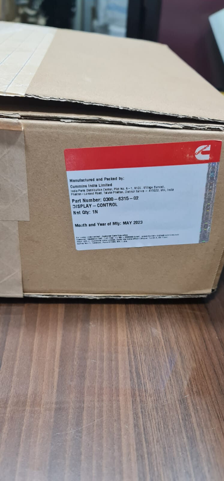 Cummins Power Command HMI 320 PCC3.3 Display; Part Number: 0300-6315-02 (NEW)