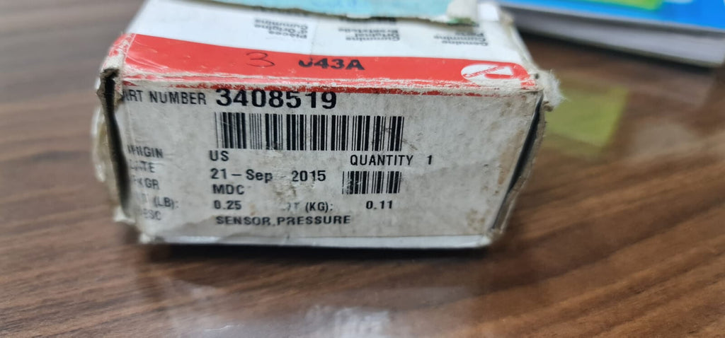 Cummins Sensor, Pressure; Part Number: 3408519; 3408432; 3408353; 3085258