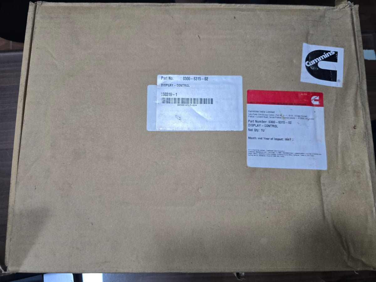 Cummins Power Command HMI 320 PCC3.3 Display; Part Number: 0300-6315-02 (NEW)