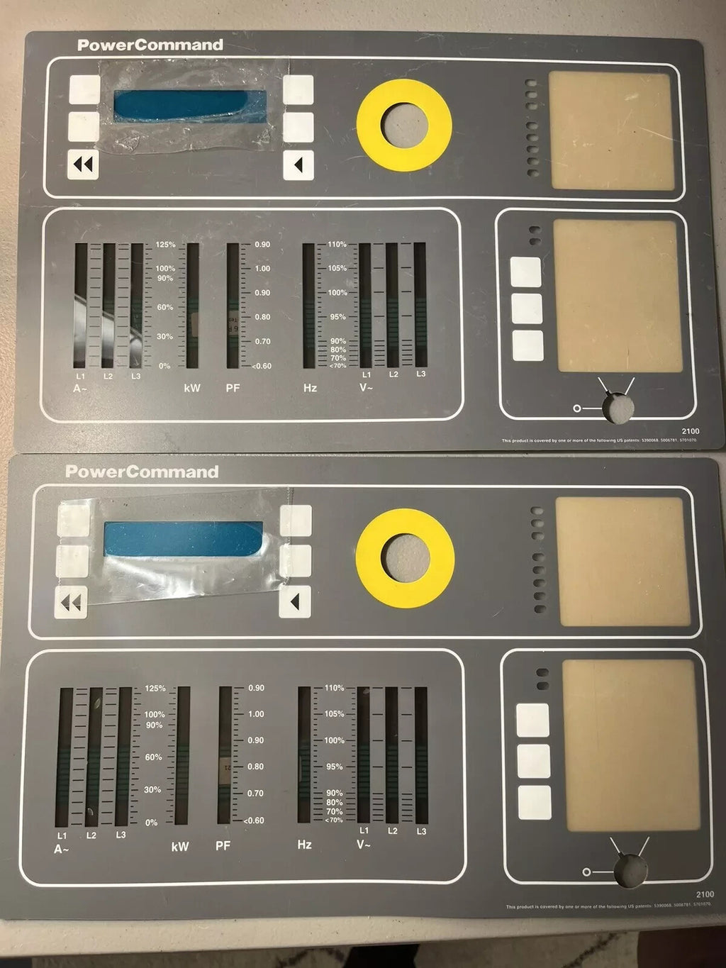 0300-5446 Cummins Onan Membrane Panel with Bargraph Meters for PCC2100