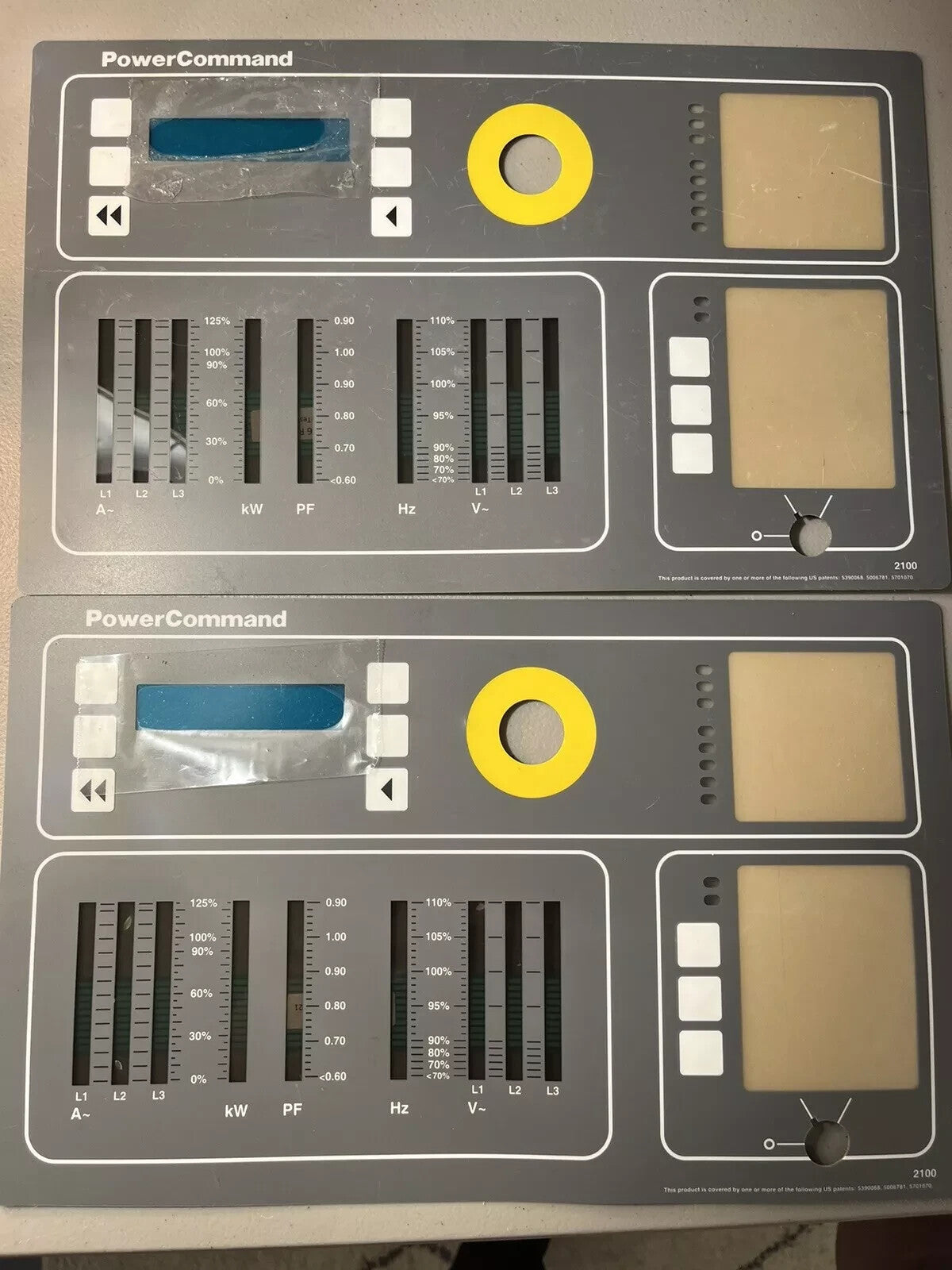 0300-5446 Cummins Onan Membrane Panel with Bargraph Meters for PCC2100