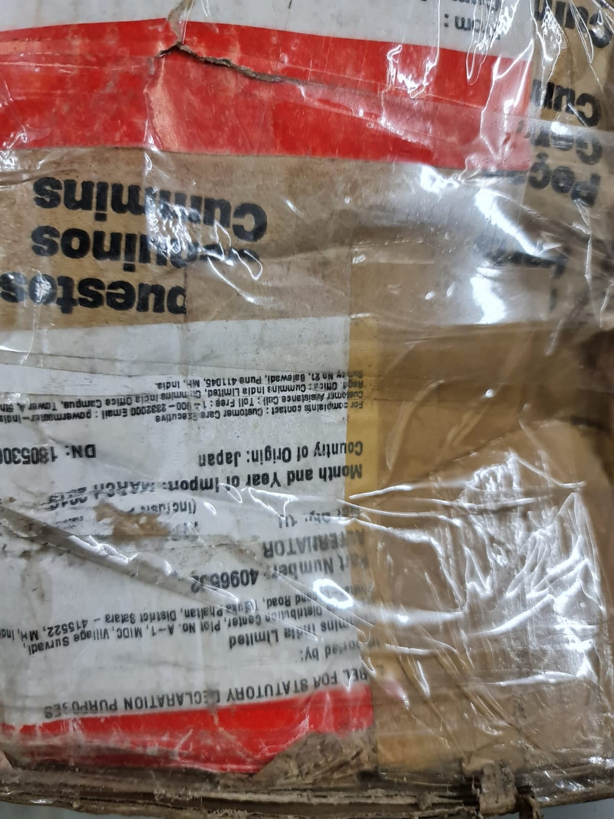 Genuine Cummins Komatsu Alternator for QSK23 Engine 4096532, 4095663, 6008219631
