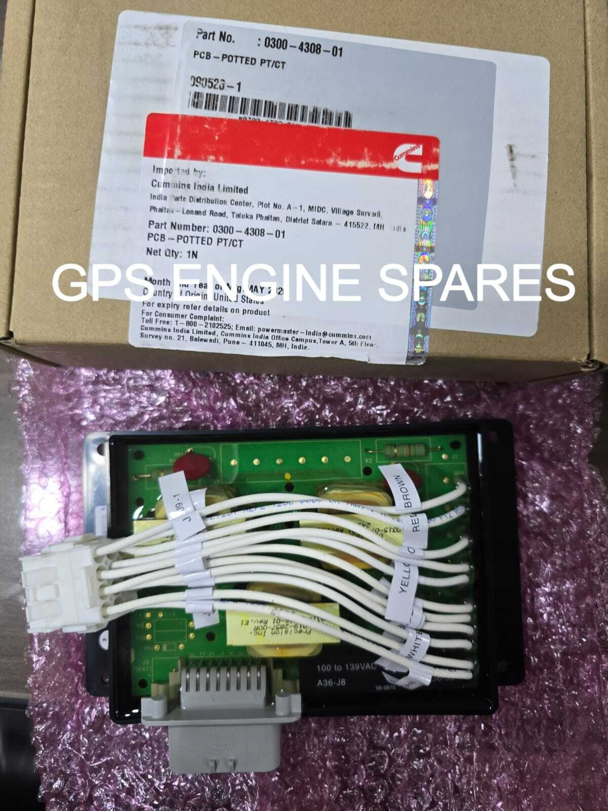 Genuine New Cummins 0300-4308-01 Pcb-Potted PT/CT