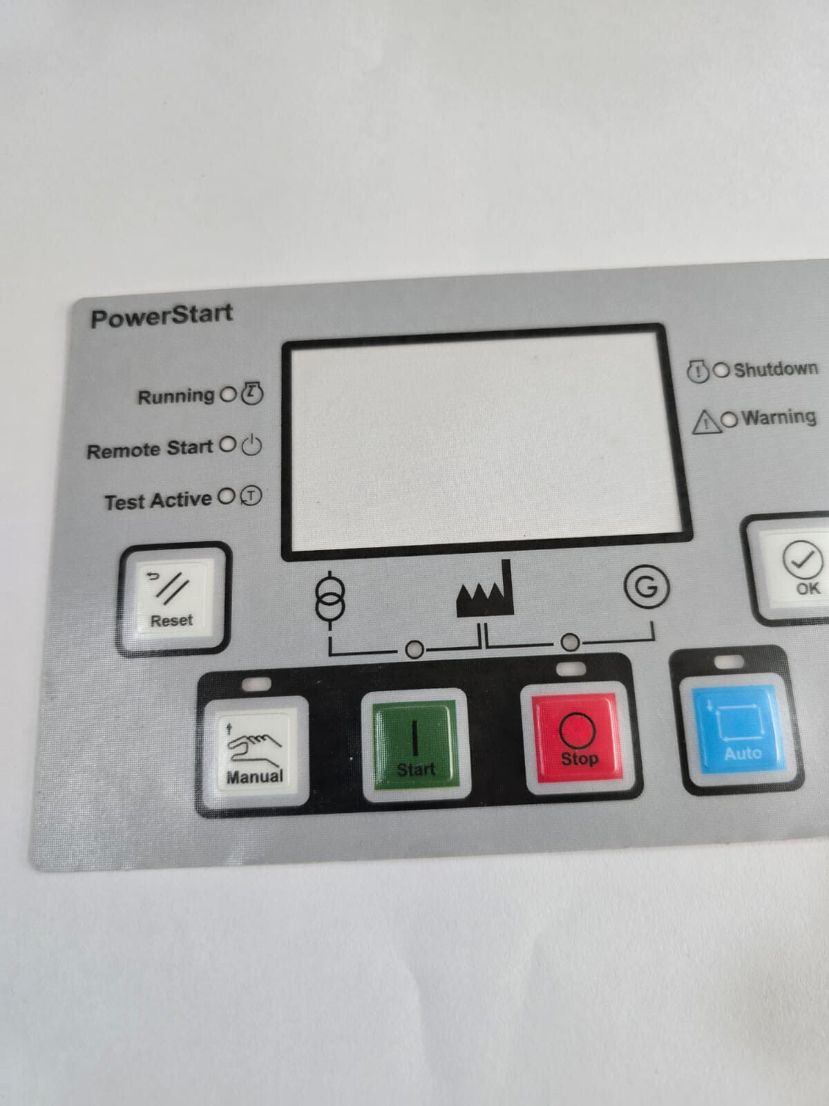 Cummins PS0600 Membrane Sticker; for PS0600, PS0602 Cummins Display (A054G527)