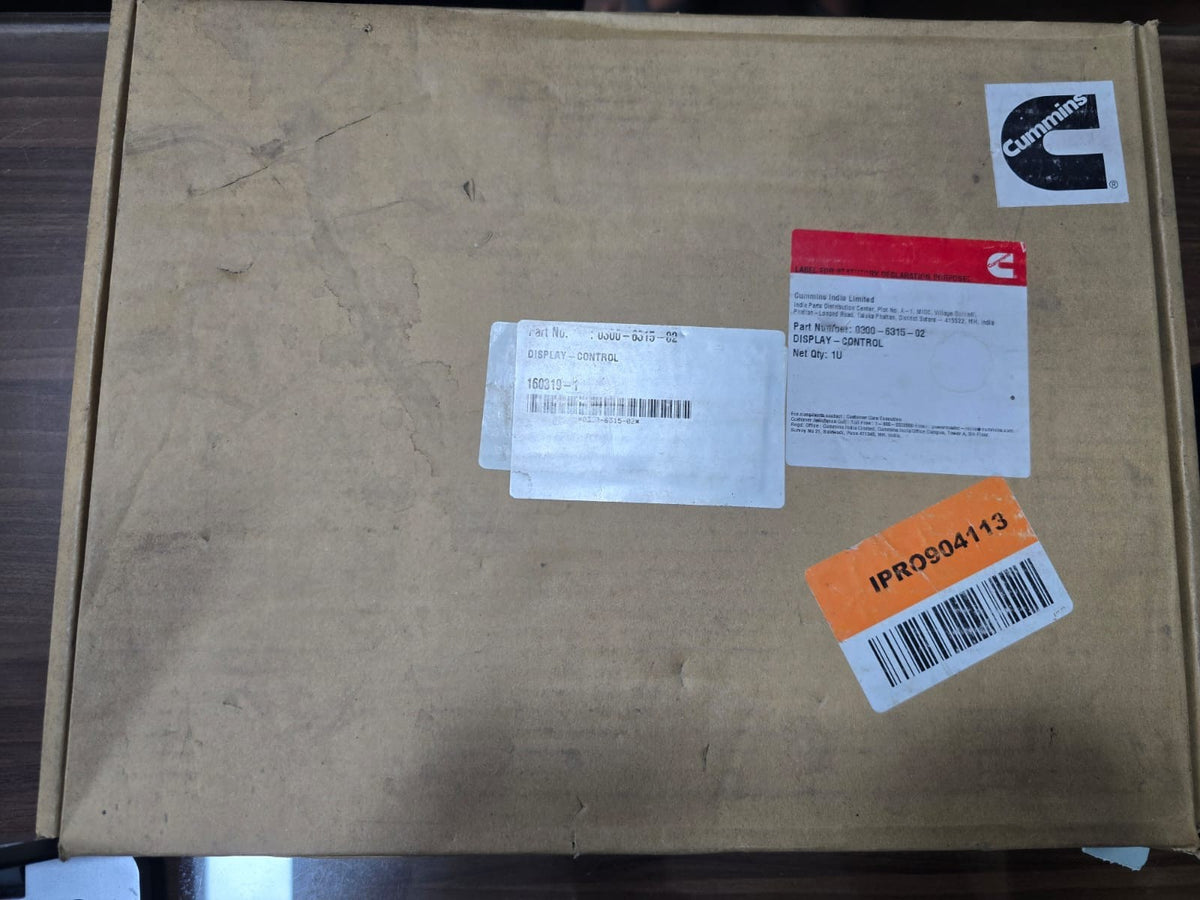 Cummins Power Command HMI 320 PCC3.3 Display; Part Number: 0300-6315-02 (NEW)