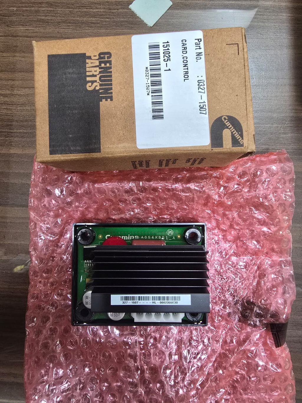 Genuine New Cummins Onan 0327-1507 PCB Assembly Dynamo Governor Aux 104