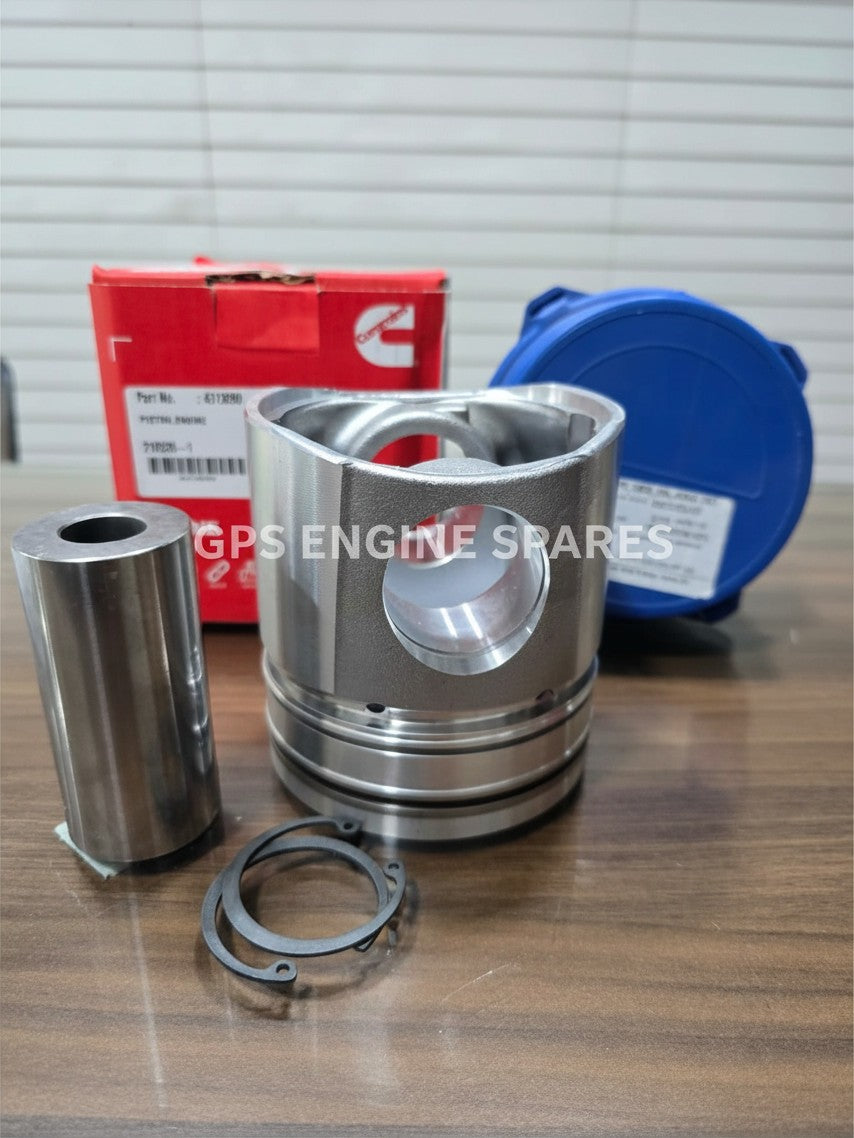 Cummins Piston Assy + Ring Set for QSB6.9-G2; P/N: 4315090 + 5332955 (Set of 6)