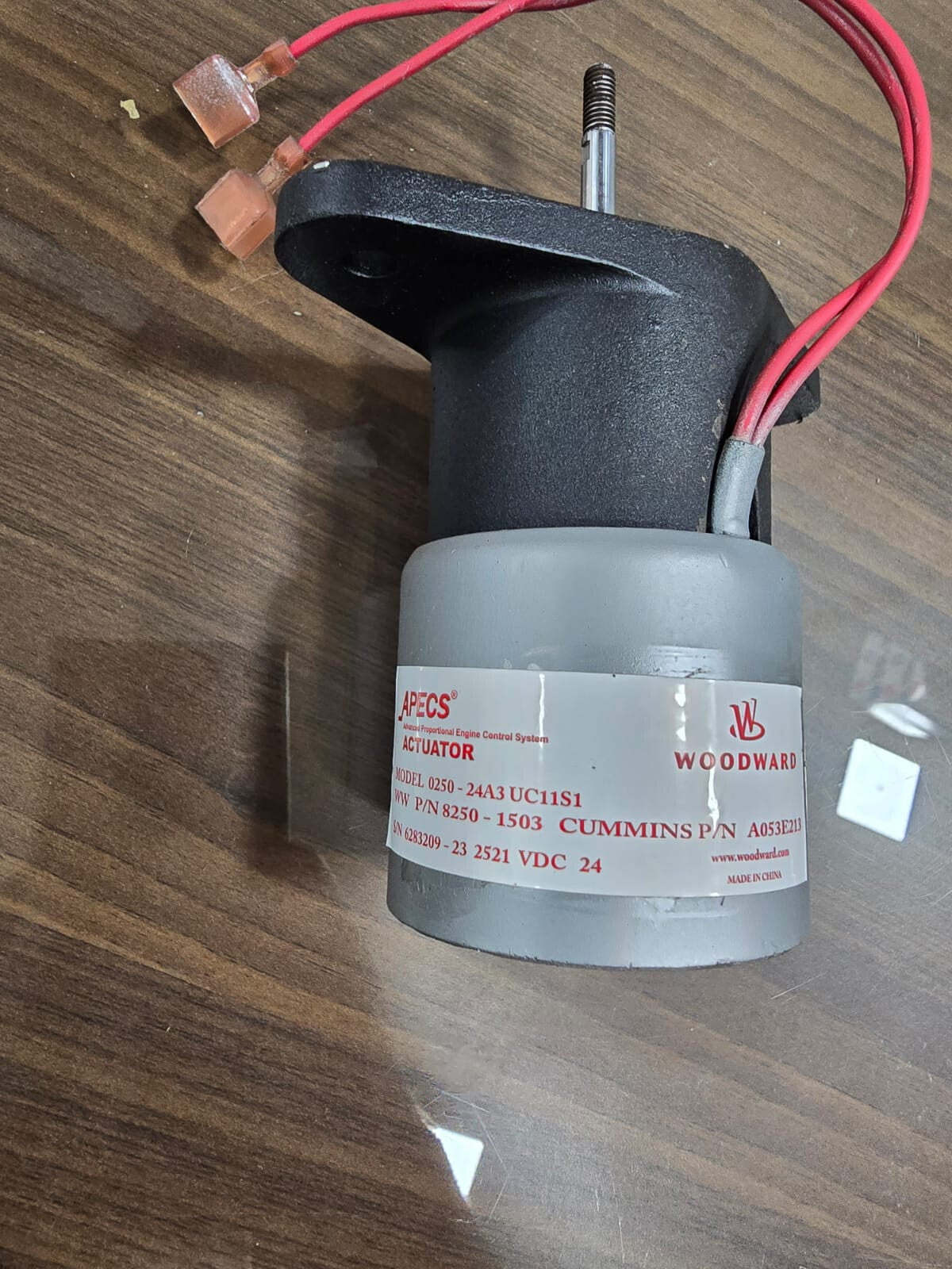 Actuator Cummins Part Number: A053E213