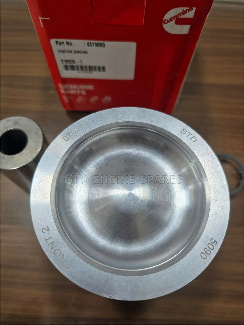 Cummins Piston Assy + Ring Set for QSB6.9-G2; P/N: 4315090 + 5332955 (Set of 6)