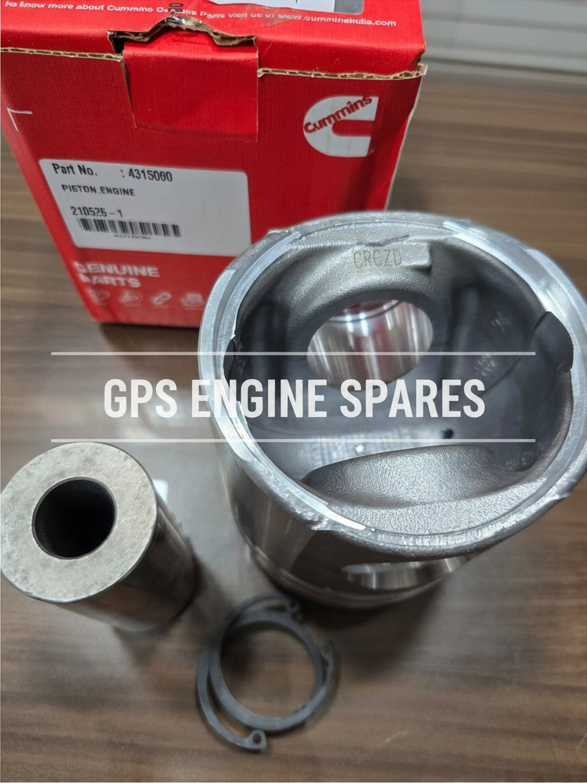 Cummins Piston Assy + Ring Set for QSB6.9-G2; P/N: 4315090 + 5332955 (Set of 6)